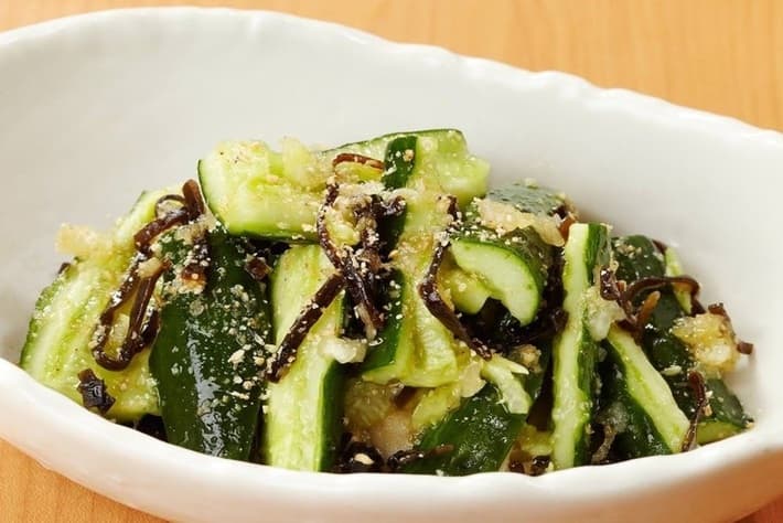 きゅうりの塩昆布オカケン和え