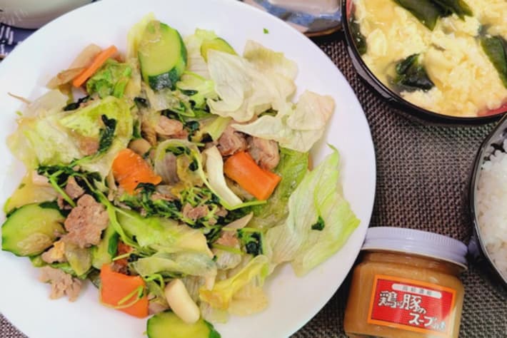 レタスの夏風炒め