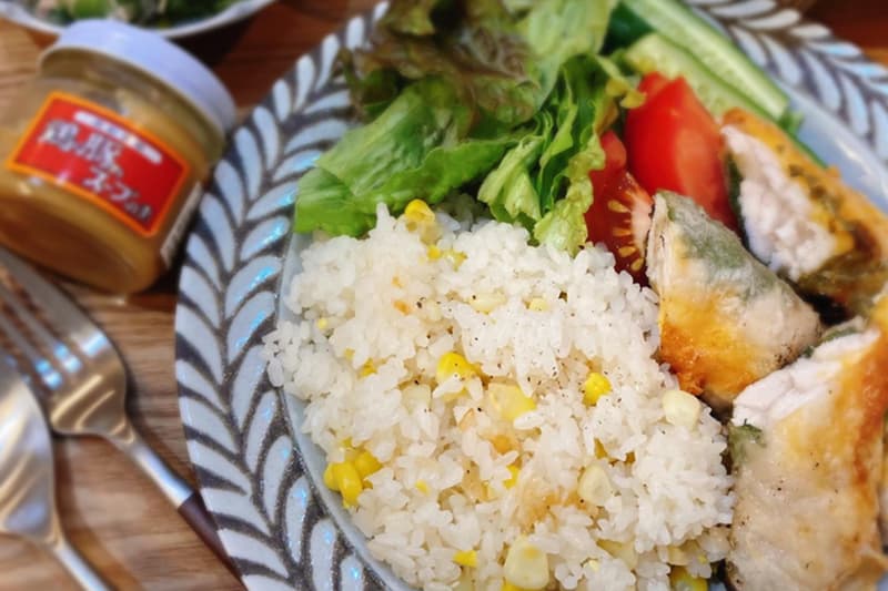 とうもろこしの炊き込みご飯