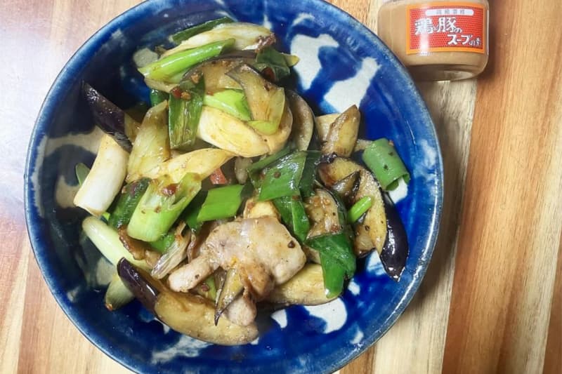 茄子と豚バラの中華炒め