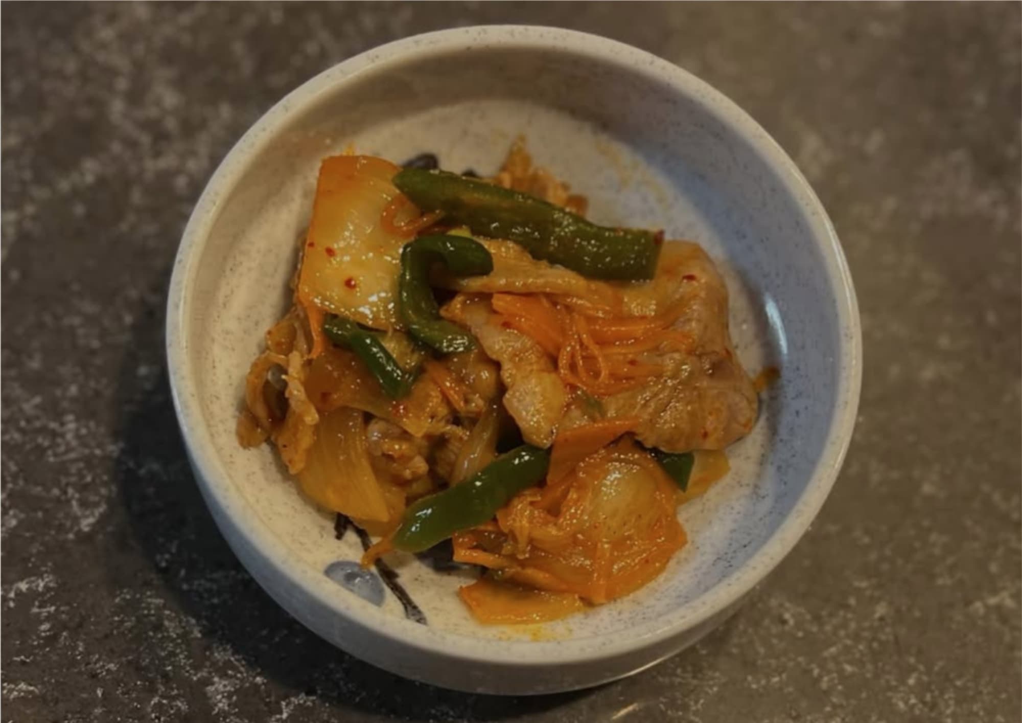 野菜たっぷりの豚キムチ